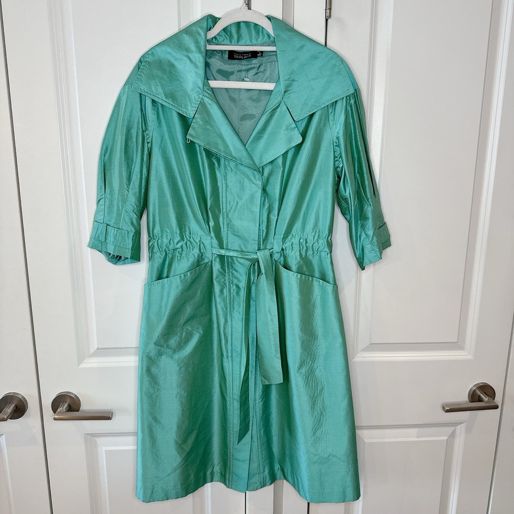 Rickie Freeman for Teri Jon Mint Green Midi Dress